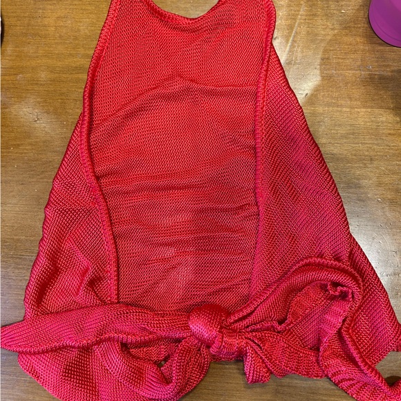 Y2K red Zara top with open back - Picture 2 of 2